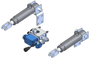 Sistema de frenado hidráulico para pulverizadores y atomizadores